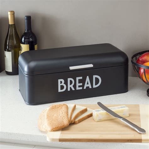 black metal bread box|wooden bread box walmart.